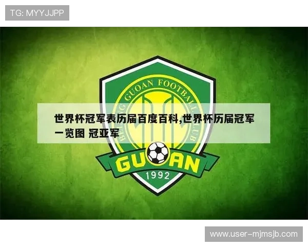历届世界杯冠军排行榜最新更新：完整列出每届冠军国家及其夺冠年份